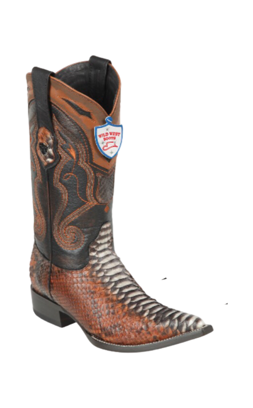 Bota de Pitón Original Horma Punta Aladino Wild West