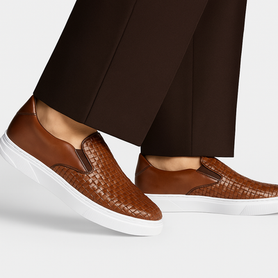 Belvedere Fernando - Antique Tan Alligator Dress Shoe