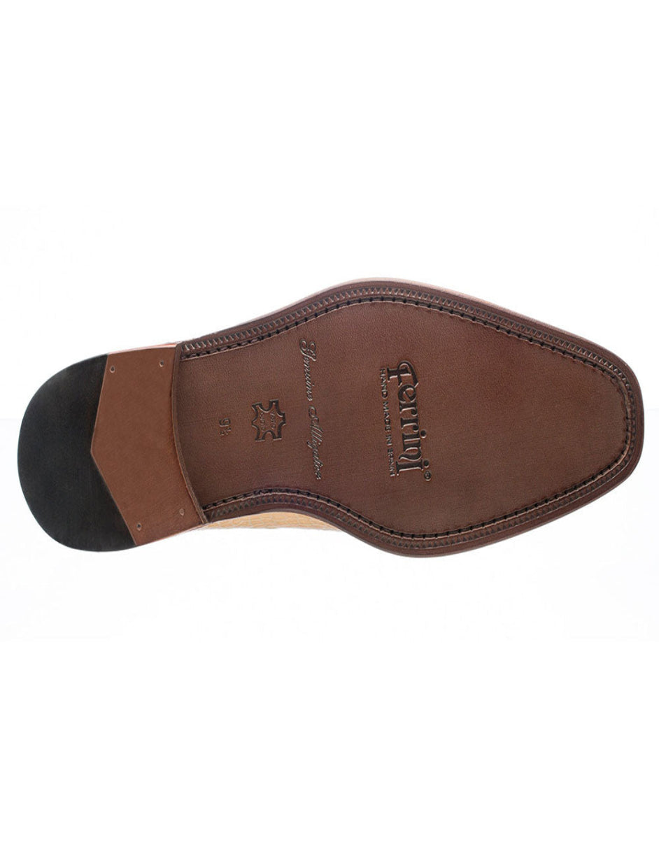Ferrini Shoes - Mens Alligator Dress Shoe - Ferrini 216 Belly Alligator Cap Toe Shoes Dune 2 F216-DN-100  - from alligatorwarehouse.com