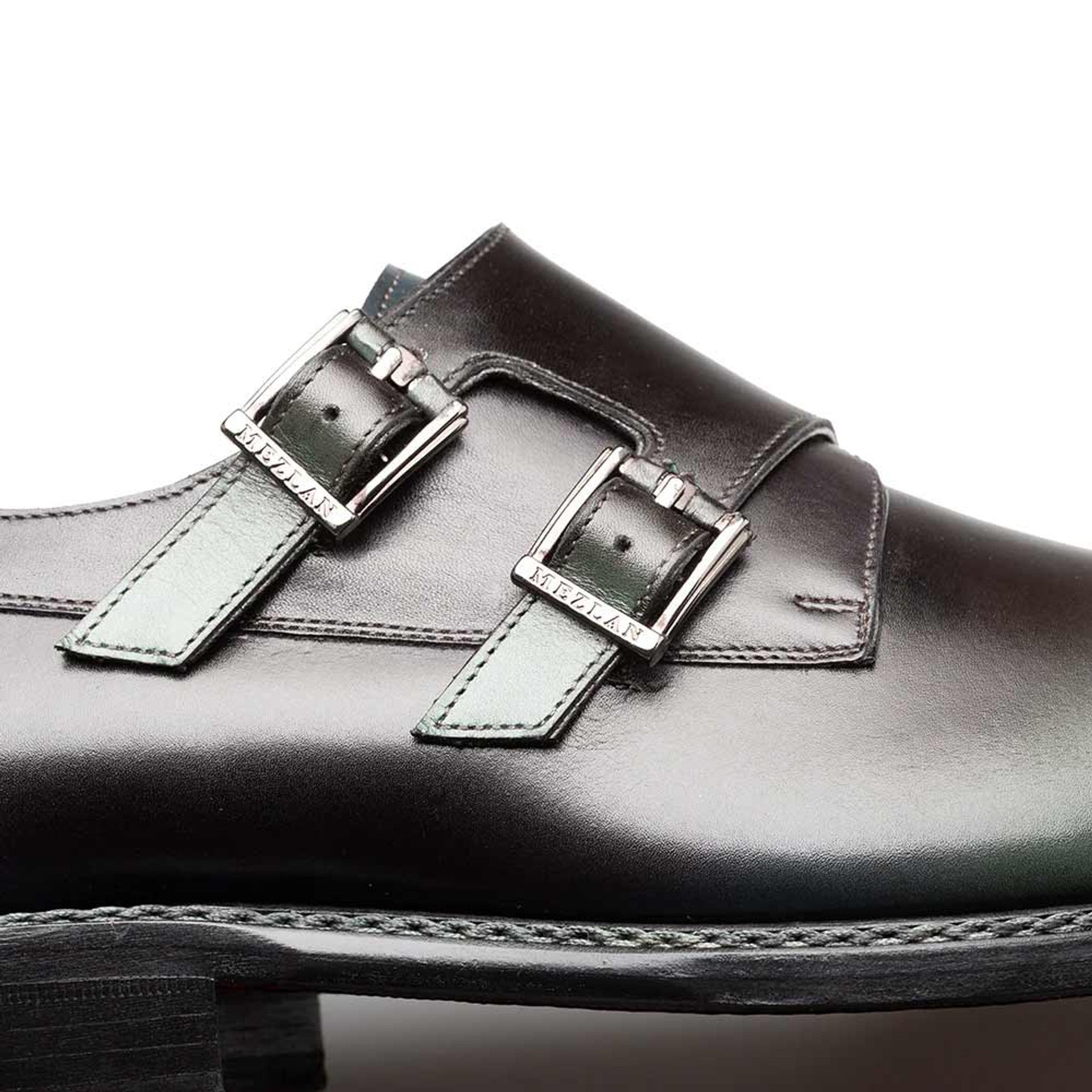 Pintor Forest Bi-Tone Double Monk Strap Shoes By Mezlan Made In Spain Brand 3   - from alligatorwarehouse.com