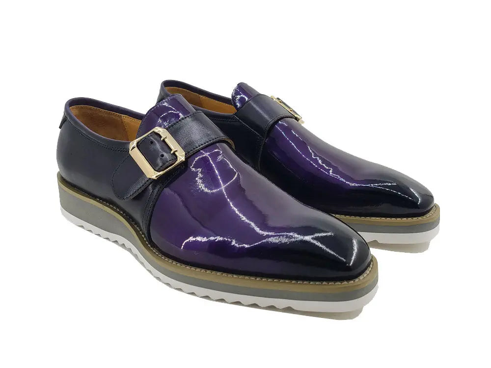 Gorgeous Patent Leather Monkstrap Slip on 2 KS515-38PPURPLE75  - from alligatorwarehouse.com