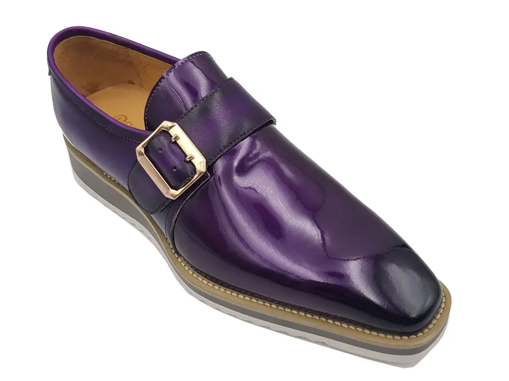 Gorgeous Patent Leather Monkstrap Slip on 3 KS515-38PPURPLE75  - from alligatorwarehouse.com