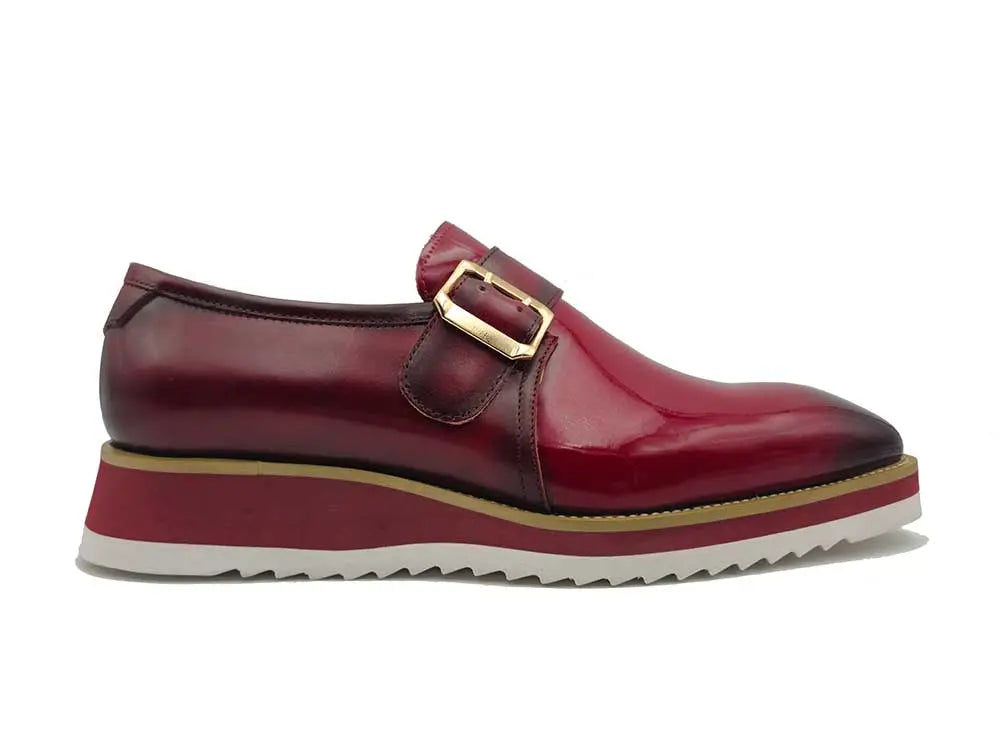 Gorgeous Patent Leather Monkstrap Slip on 7 KS515-38PPURPLE75  - from alligatorwarehouse.com