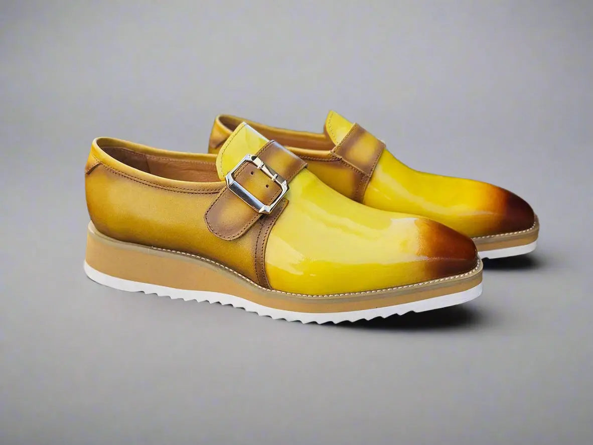 Gorgeous Patent Leather Monkstrap Slip on 16 KS515-38PPURPLE75  - from alligatorwarehouse.com