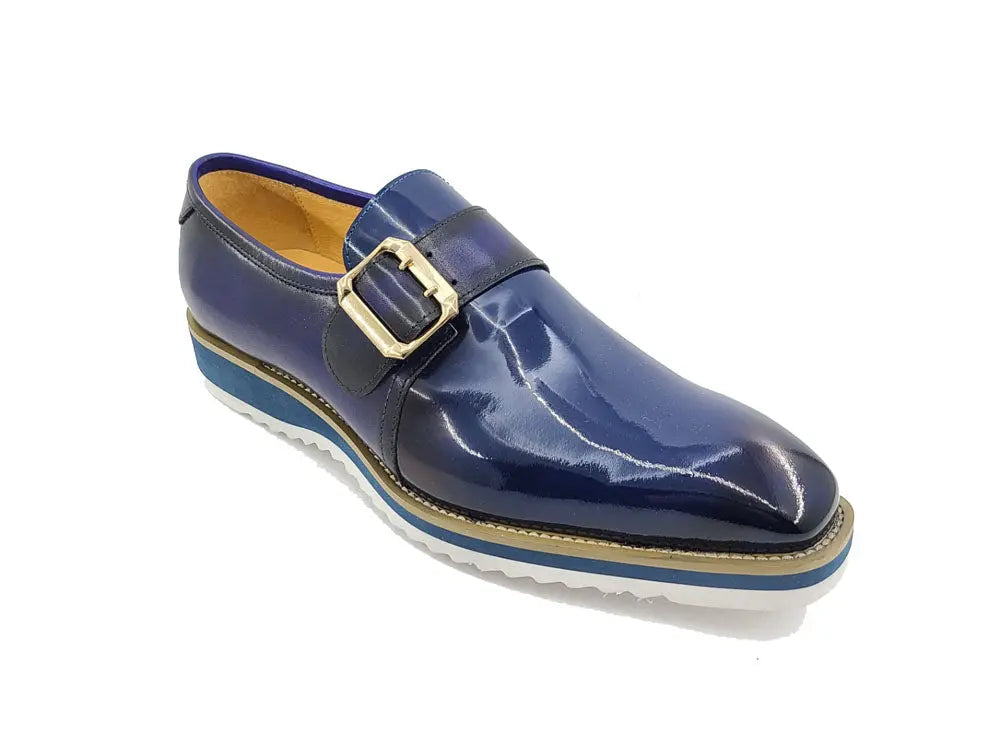 Gorgeous Patent Leather Monkstrap Slip on 39 KS515-38PPURPLE75  - from alligatorwarehouse.com
