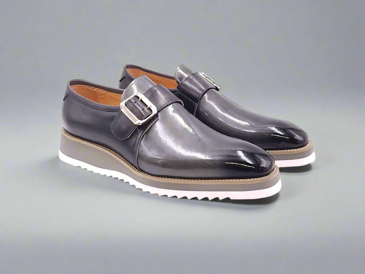 Gorgeous Patent Leather Monkstrap Slip on 23 KS515-38PPURPLE75  - from alligatorwarehouse.com