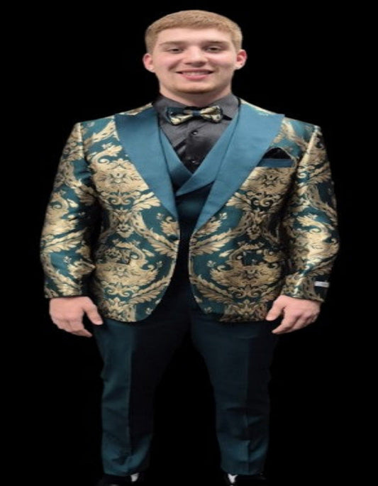 Green and Gold Tuxedo Collection - Premium Green and Gold Tuxedo at alligatorwarehouse.com