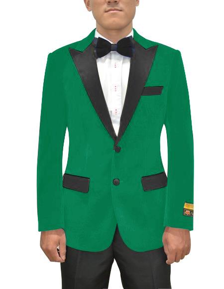 Mens Two Button Single Breasted Green Blazer 1   - from alligatorwarehouse.com