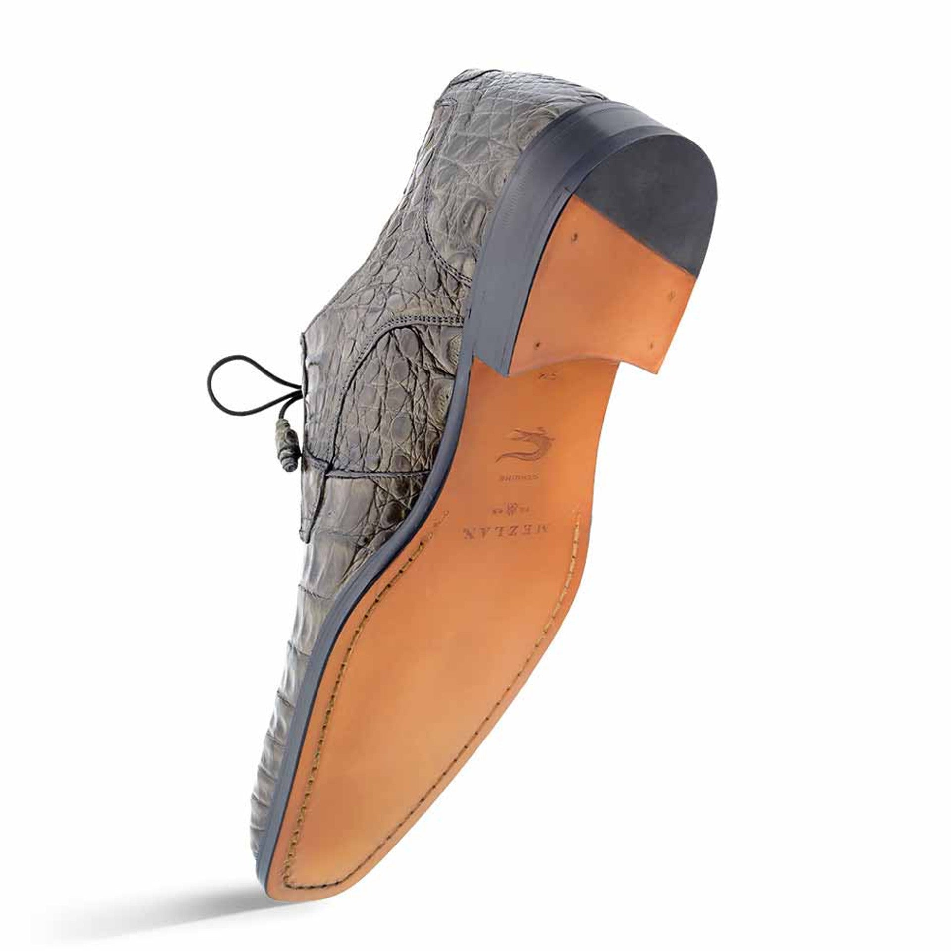 Anderson Grey Genuine Crocodile Lace-Up By Mezlan Made In Spain Brand 5   - from alligatorwarehouse.com