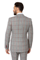 Grey with Red Plaid by Rossiman