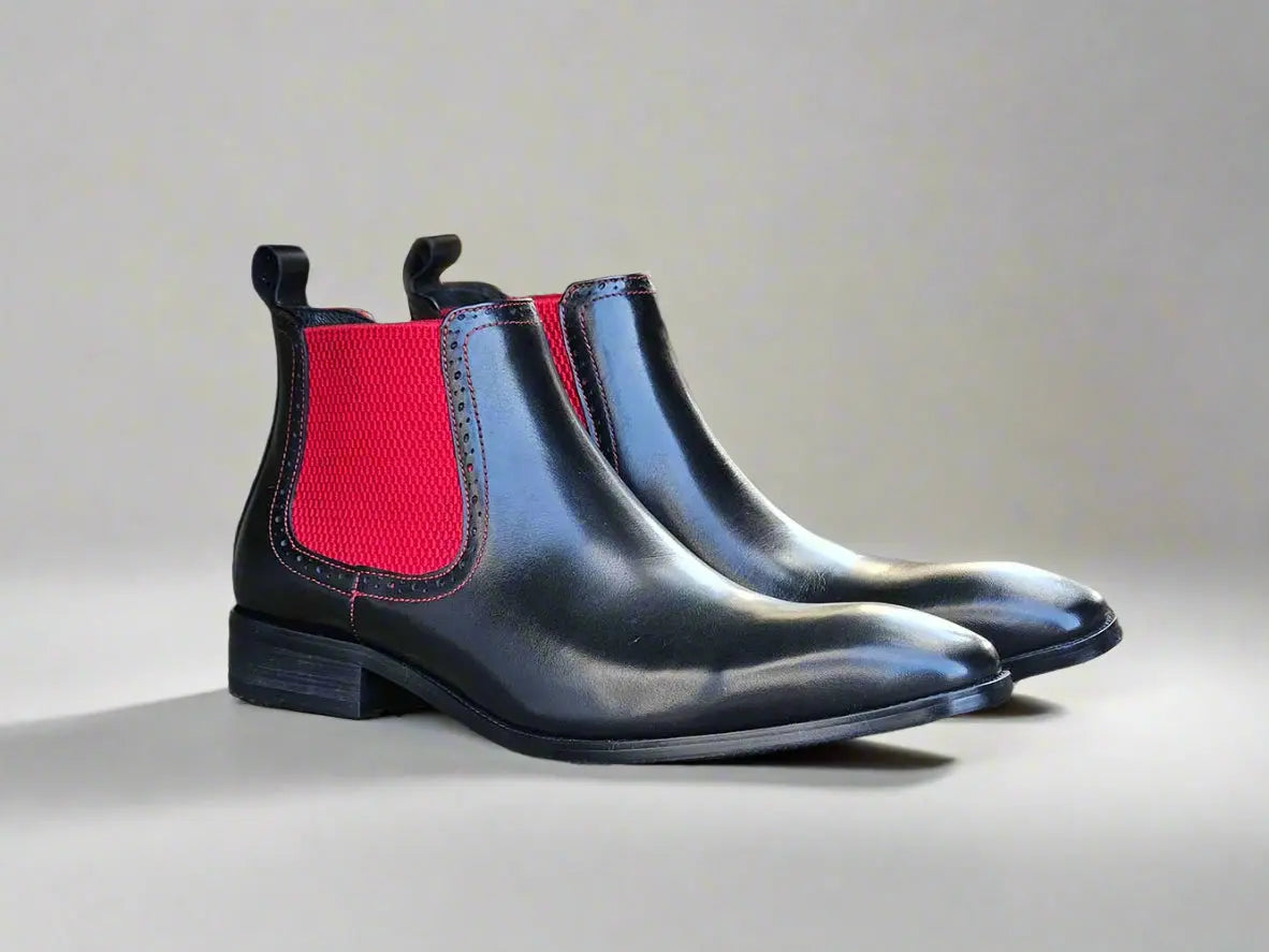 Hand Burnished Chelsea Boots 3 KB503-11PURPLE75  - from alligatorwarehouse.com