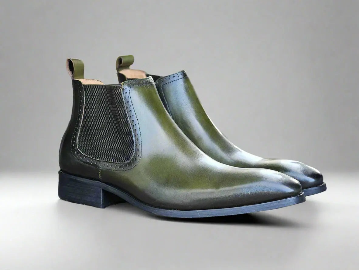Hand Burnished Chelsea Boots 6 KB503-11PURPLE75  - from alligatorwarehouse.com