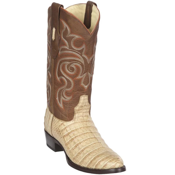 Los Altos Boots - Mens Dress Cowboy Boot - Low Priced Honey Caiman Belly R-Toe Cowboy Boots- in  Honey 1   - from alligatorwarehouse.com
