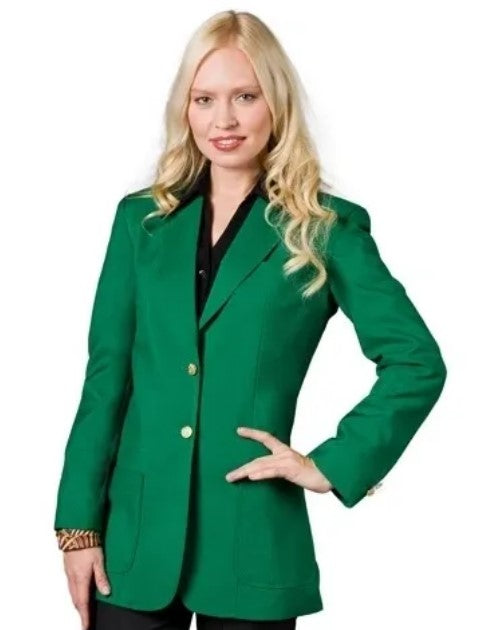 Executive Apparel Ultralux Women's Hunter Green Blazer Jacket 1   - from alligatorwarehouse.com