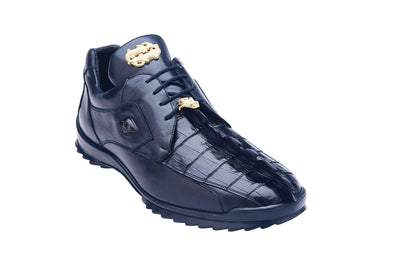 Belvedere Vasco - Navy Alligator Leather Dress Shoe