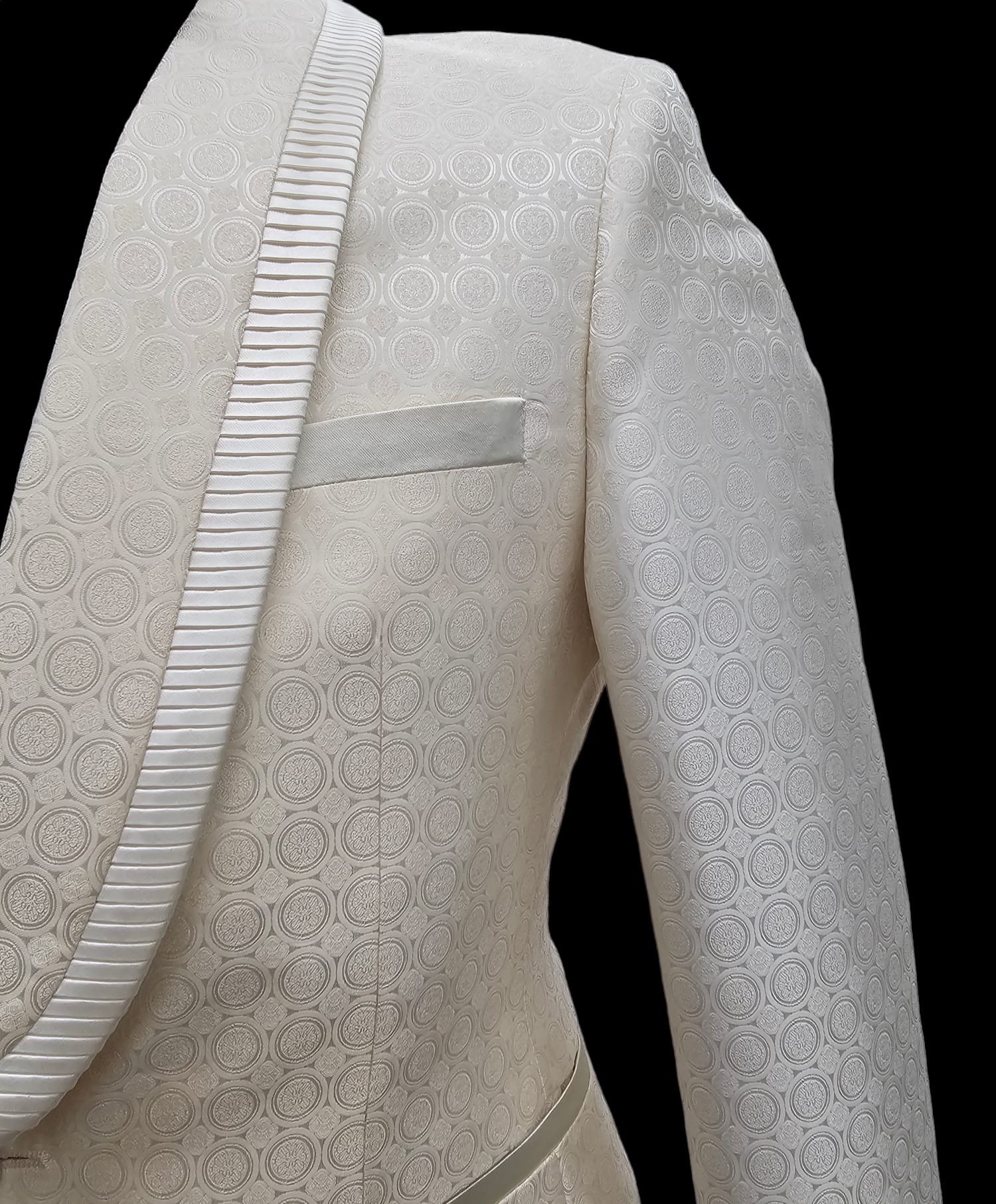 Ivory Tuxedo - Cream Wedding Suit  - Off White Groom Shawl Lapel Suit 3   - from alligatorwarehouse.com
