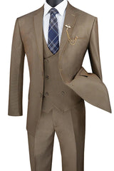 Tan Suits For Wedding - Tan Groomsmen Suits - Tan Fit Tuxedo