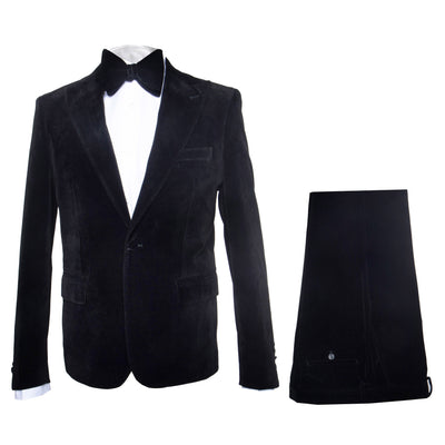 Black Men’s Suit – Rossi Man Leo RM1575 with Modern Sleek Fit 1   - from alligatorwarehouse.com