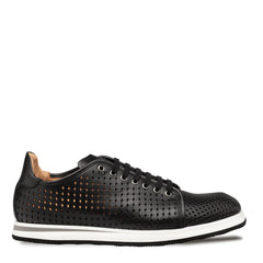 Luce Sneaker Leather Black By Mezlan Made In Spain Brand