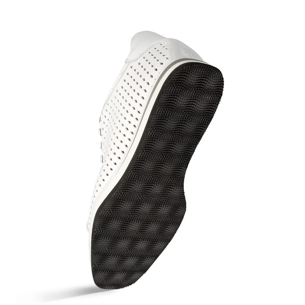 Luce Sneaker Leather White By Mezlan Made In Spain Brand 4   - from alligatorwarehouse.com