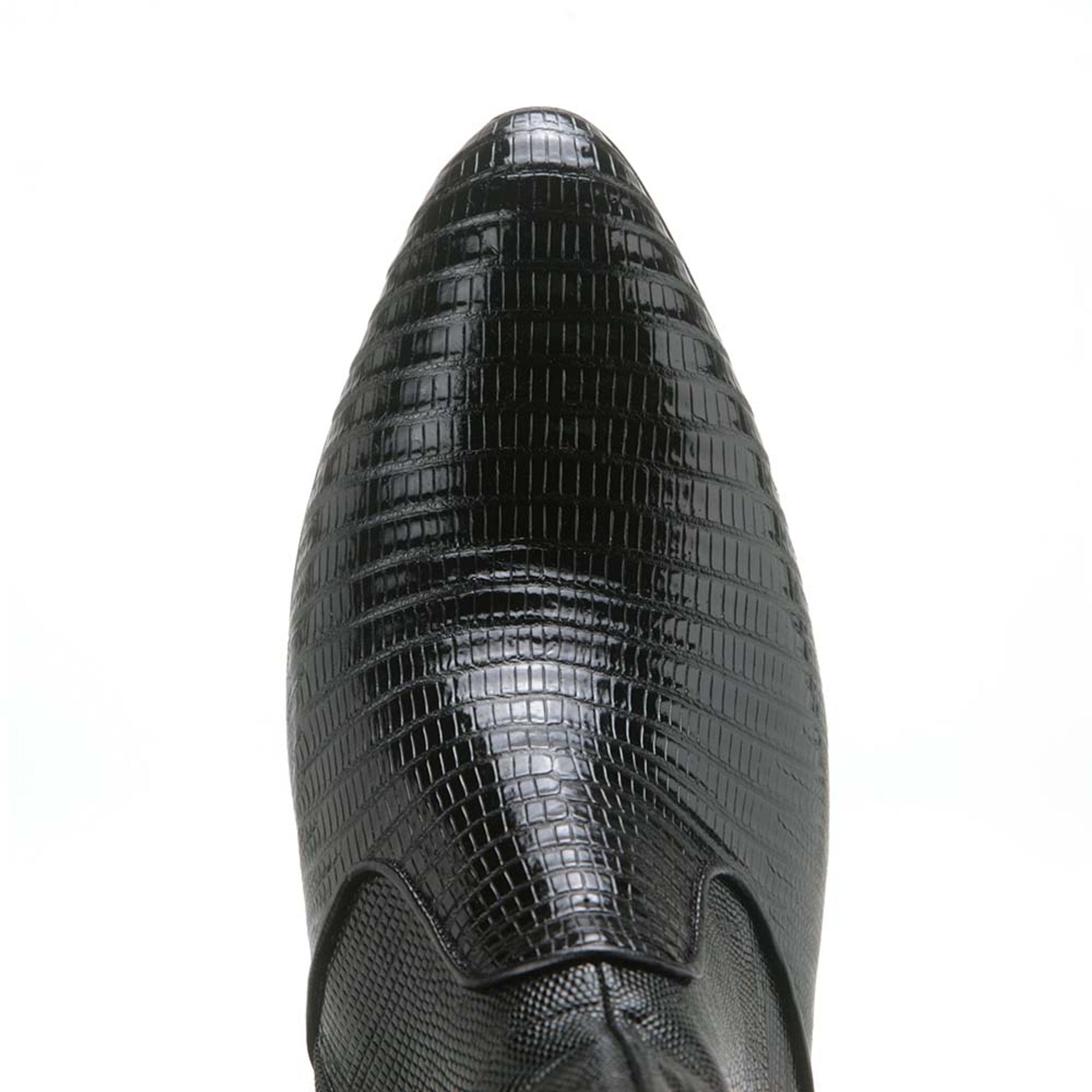 Los Altos Mens Black Genuine Lizard Leather Ankle Boots 4   - from alligatorwarehouse.com