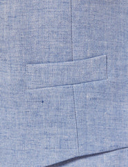 Mens Linen Suit For Beach Wedding - Summer Suit in Light Blue