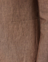 Mens Linen Suit For Beach Wedding - Summer Suit in Light Brown