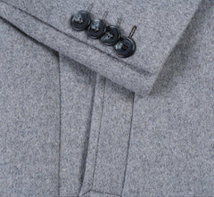 Light Gray Fall/Winter Essential Slim Fit Overcoat Wool Blend