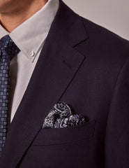 Mens Linen Suit For Beach Wedding - Summer  Suit in Navy Linen