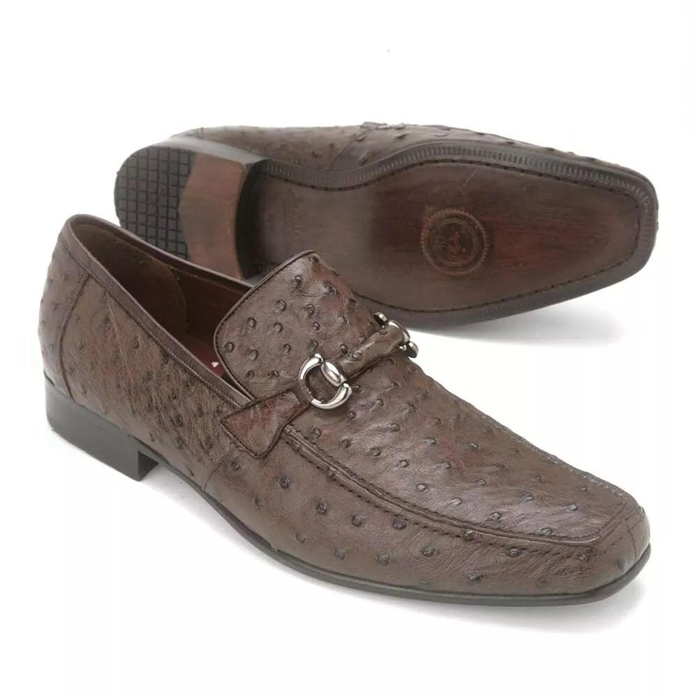 Brown Genuine Caiman Belly & Lizard Slip On By Los Altos 4   - from alligatorwarehouse.com