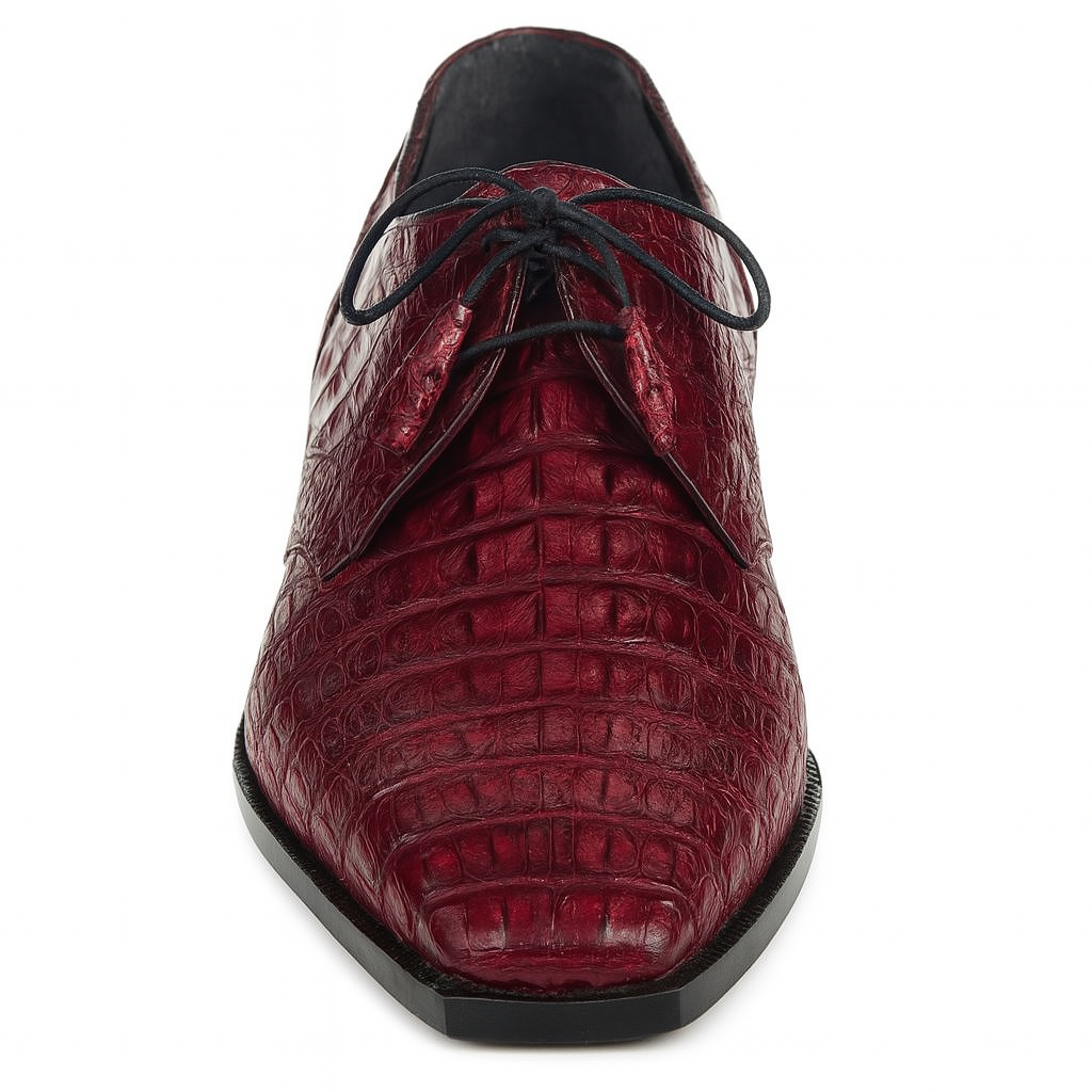 Los Altos Men's Burgundy Crocodile Shoes Gator Shoes 3   - from alligatorwarehouse.com