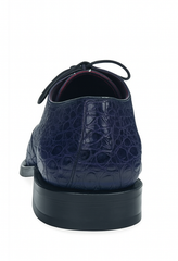 Los Altos Oxford Blue Caiman & Belly Crocodile Shoes