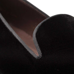 Lublin Black Rich Velvet Men’s Formal Slip On By Mezlan Made In Spain Brand