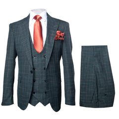 Rossi Man MAX RM1788 Slim Fit 3-Piece Suit – Stylish Formalwear for Men