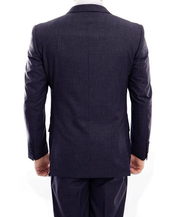 (38R, 46R, 48R, 52L) 100% Wool Modern Fit 2 Piece Navy Suit 2 SO4MW246-03-NAVY  - from alligatorwarehouse.com