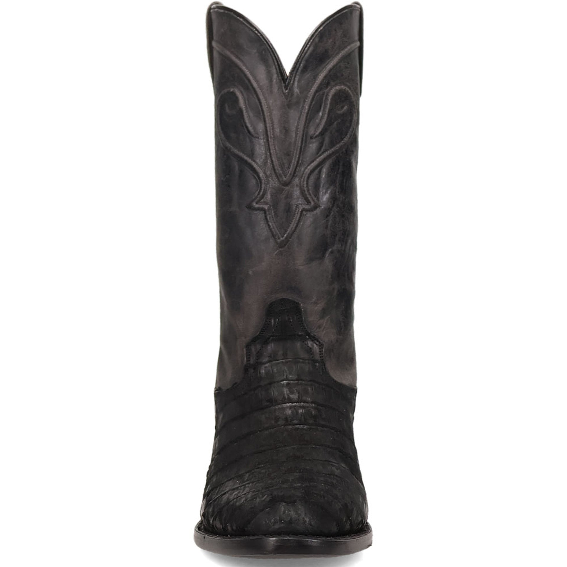 Dan Post Men’s Makara Genuine Caiman Black 13” Medium Round Toe Leather Boot 3 DP7037_7_D  - from alligatorwarehouse.com