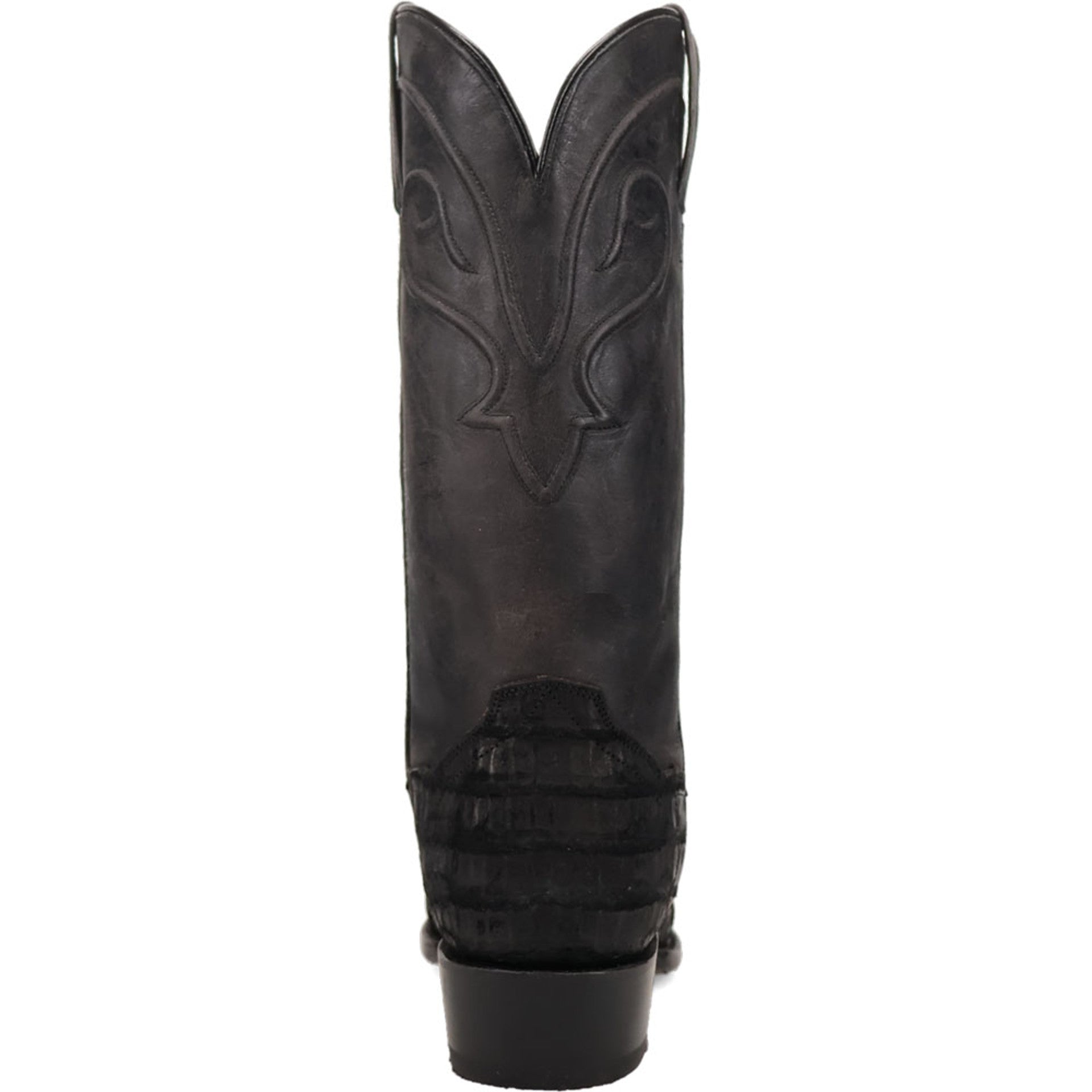 Dan Post Men’s Makara Genuine Caiman Black 13” Medium Round Toe Leather Boot 2 DP7037_7_D  - from alligatorwarehouse.com