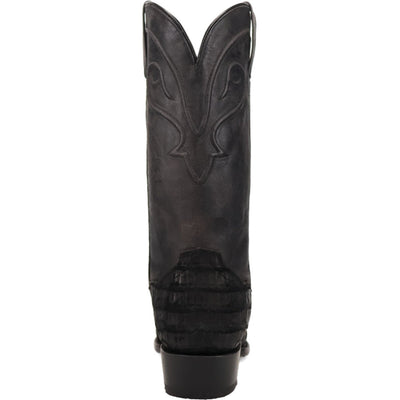 Dan Post Men’s Makara Genuine Caiman Black 13” Medium Round Toe Leather Boot