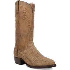 Dan Post Men’s Makara Brown Genuine Caiman 13” Medium Round Toe Leather Boot