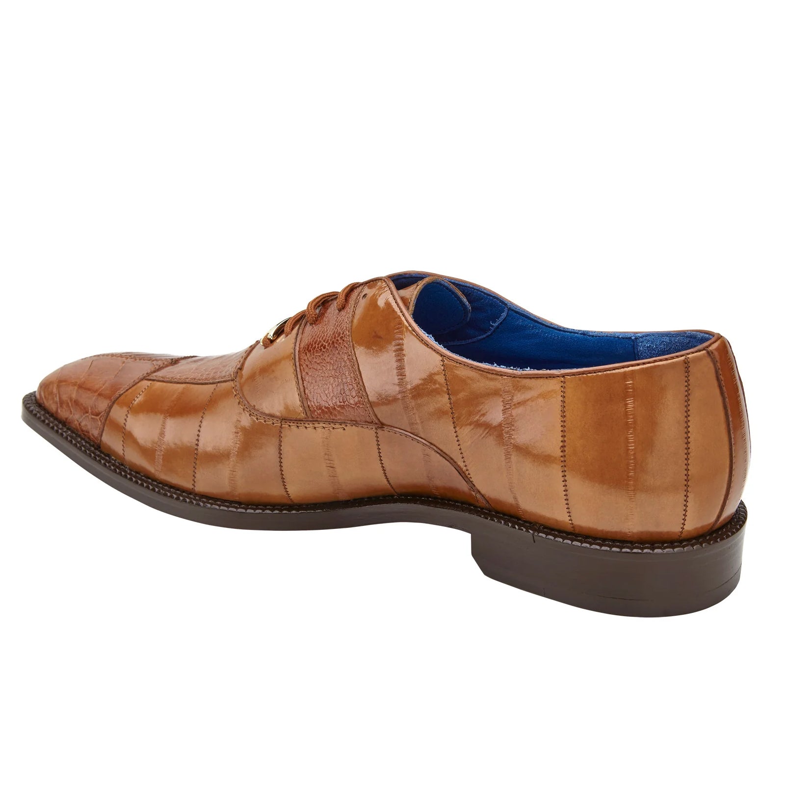Men's Belvedere Mare Ostrich Leg & Eel Skin Dress Shoe in Camel Men's Belvedere Mare Ostrich Leg & Eel Skin Dress Shoe in Camel