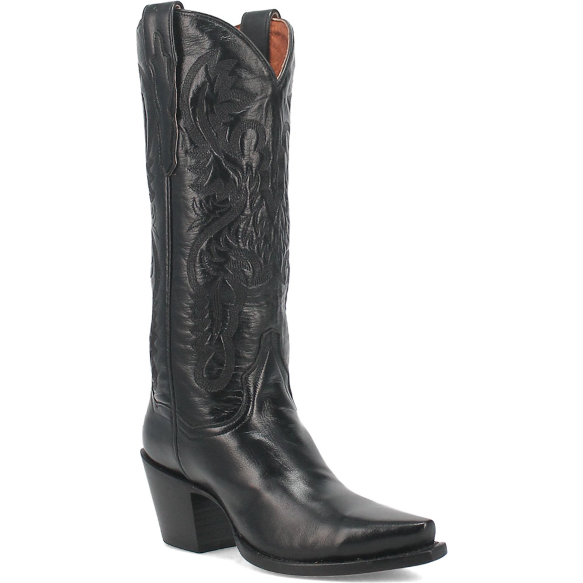 Dan Post Women’s Maria 13 Snip Toe Black Napalino Leather Fashion Boot 5 DP3200_5_M  - from alligatorwarehouse.com