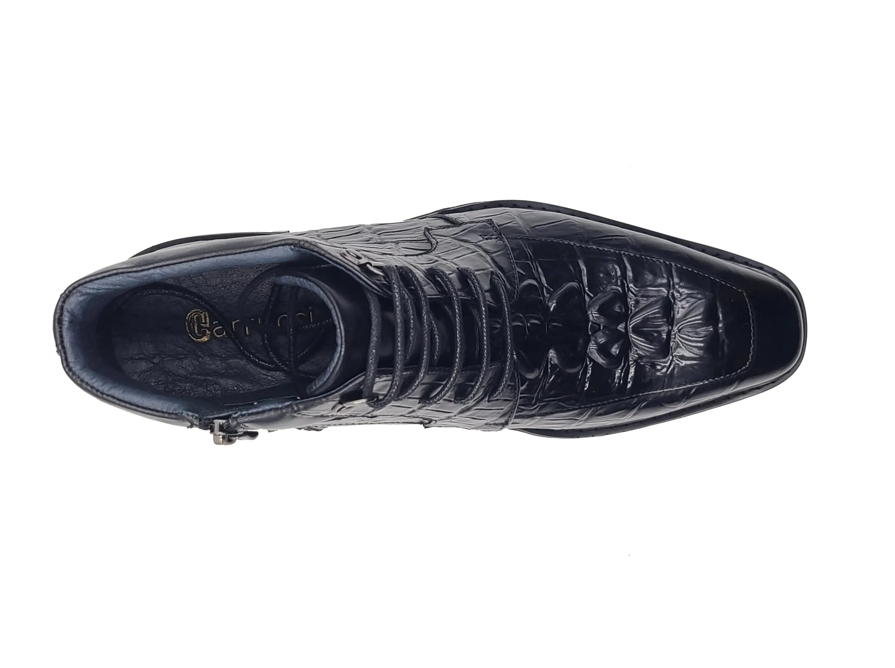 Men's Lace-up Boots Alligator Embossed 13 KB516-50BURGUNDY75  - from alligatorwarehouse.com