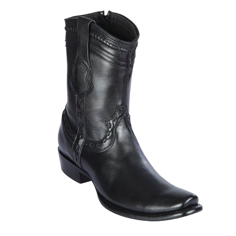 Men's King Exotic Leather Boots Dubai Toe Handcrafted Black (479B3805) 1   - from alligatorwarehouse.com