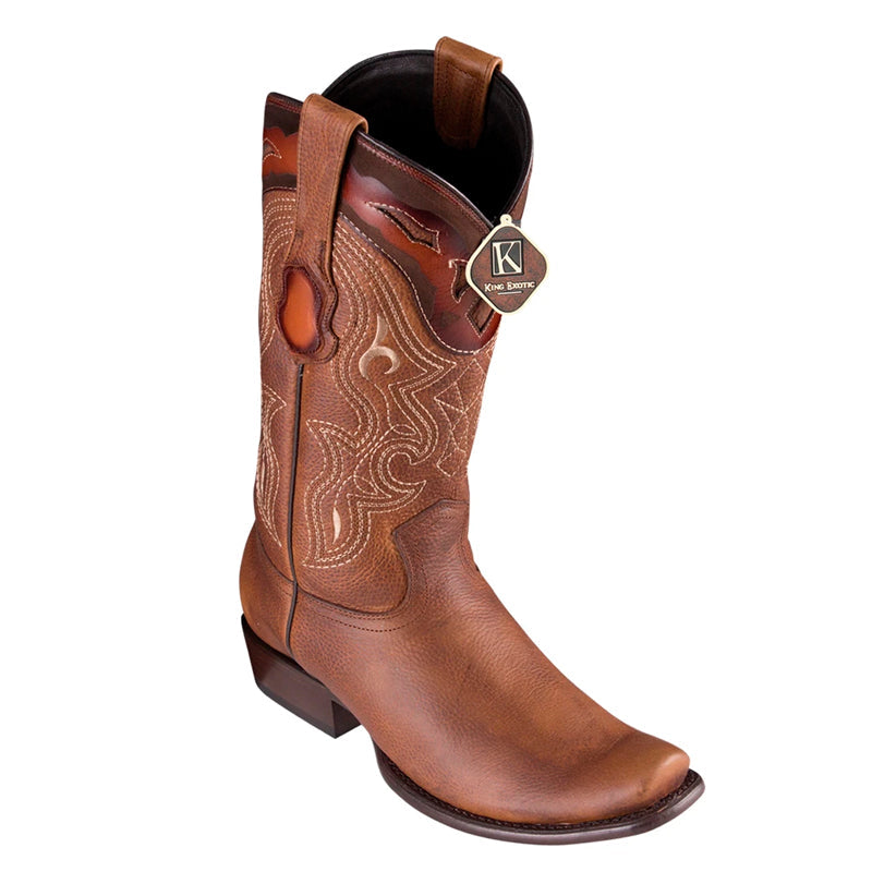 Men's King Exotic Leather Boots Dubai Toe Handcrafted Honey (4799951) 1   - from alligatorwarehouse.com