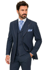 Men's Denim Formal Suit