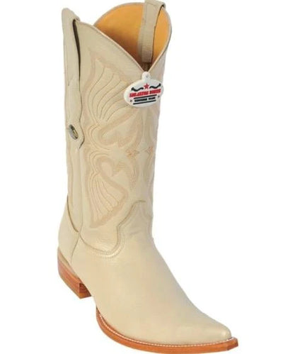 Men’s Los Altos Genuine Deer Leather Boots – Winter White