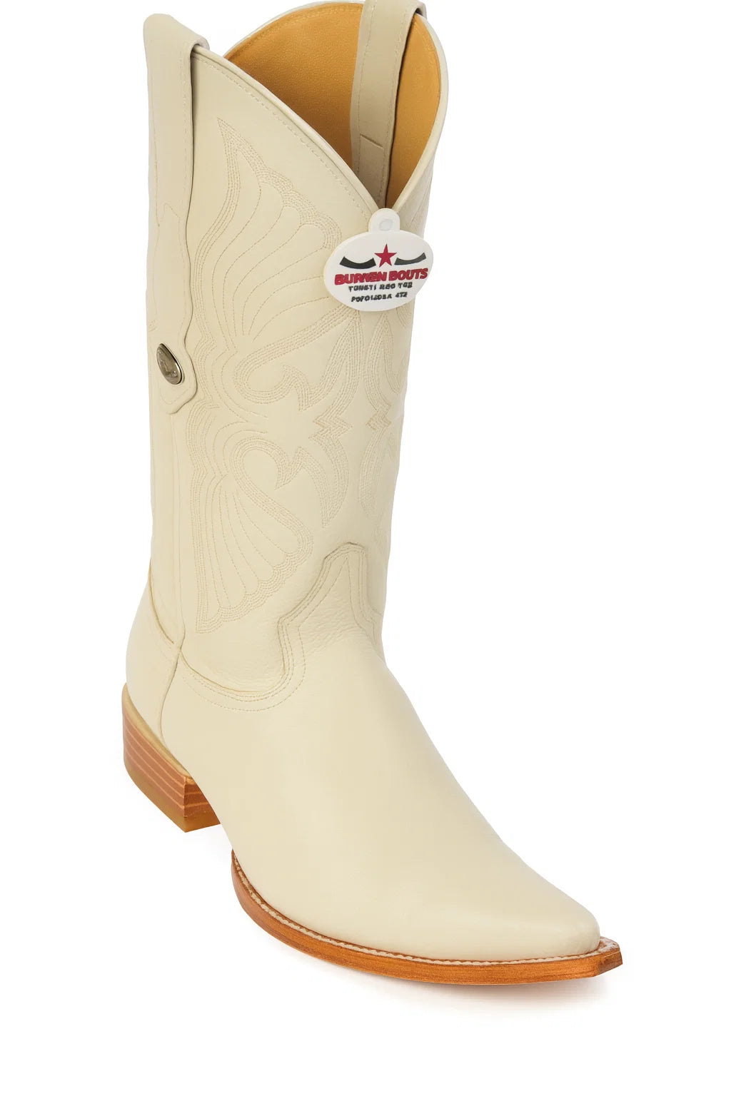 Men’s Los Altos Genuine Deer Leather Boots – Winter White