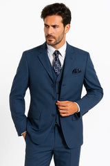 Men’s Saphire Steel Blue 3-Button