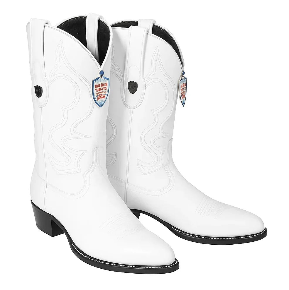Men’s White Cowboy Boots Classic Western Leather Boots Alligator — free download