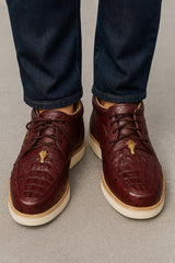 Men's Wild West Boots Caiman and Ostrich Skin Shoe 2ZA050206